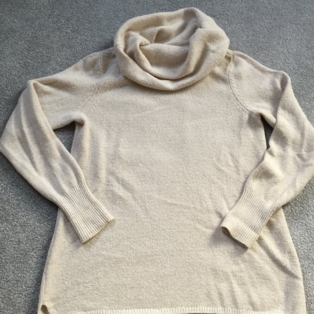 DKNY cowl neck tunic sweater